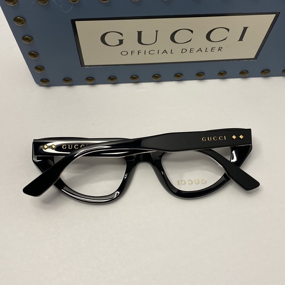 New - GUCCI GG1083O 001 Sexy 
cat eye Gucci optical comes in a shiny black fra… - Picture 10 of 14